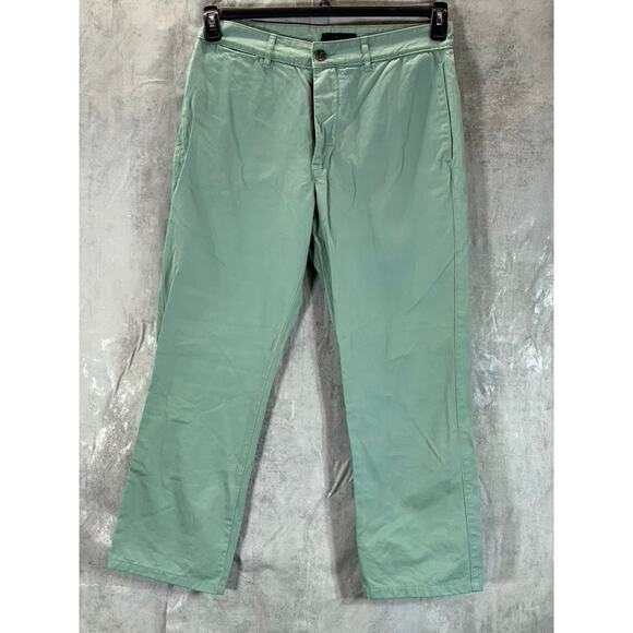 UNIS Men's Green Relaxed-Fit Ford Chino Pants SZ 32 - Picture 1 of 9